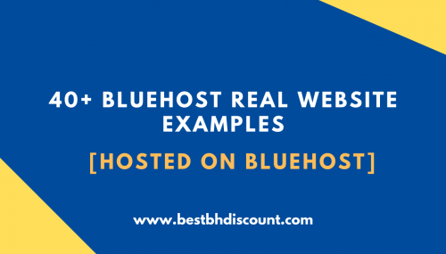 40+ Bluehost Real Website Examples + Exclusive Bluehost Discount